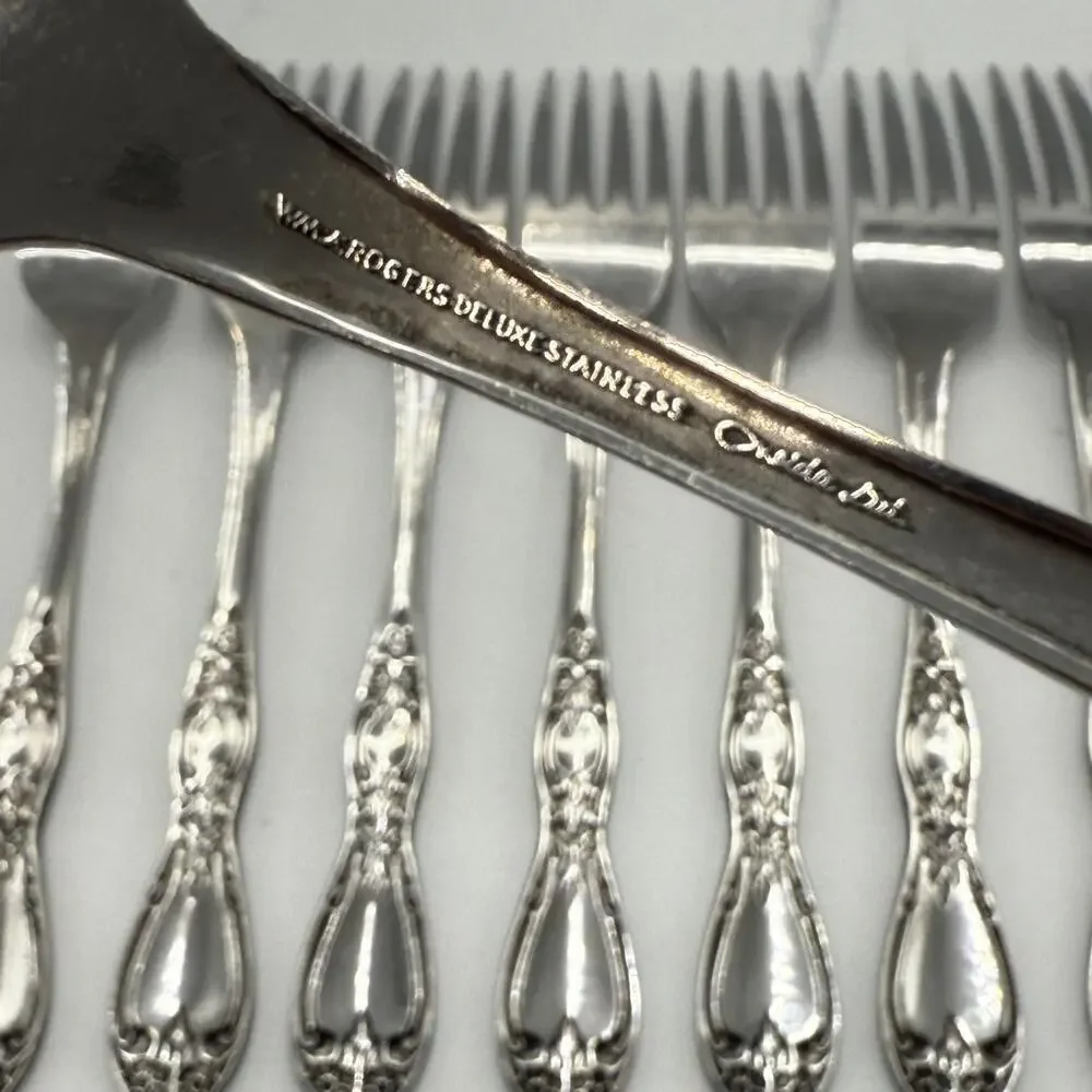 Oneida Huntington Stainless Steel Flatware 8 Dinner Forks 7 1/4 in Replacement